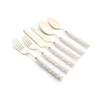 Conjunto De Talheres Copa E Cia 36 Peças Garbo Dots Champagne - 1