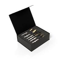 Conjunto De Talheres Copa E Cia 36 Peças Garbo Dots Champagne - 6