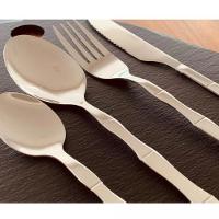 Faqueiro 16 Peças Aço Inox Bambu Elegant Prata Lyor - 8