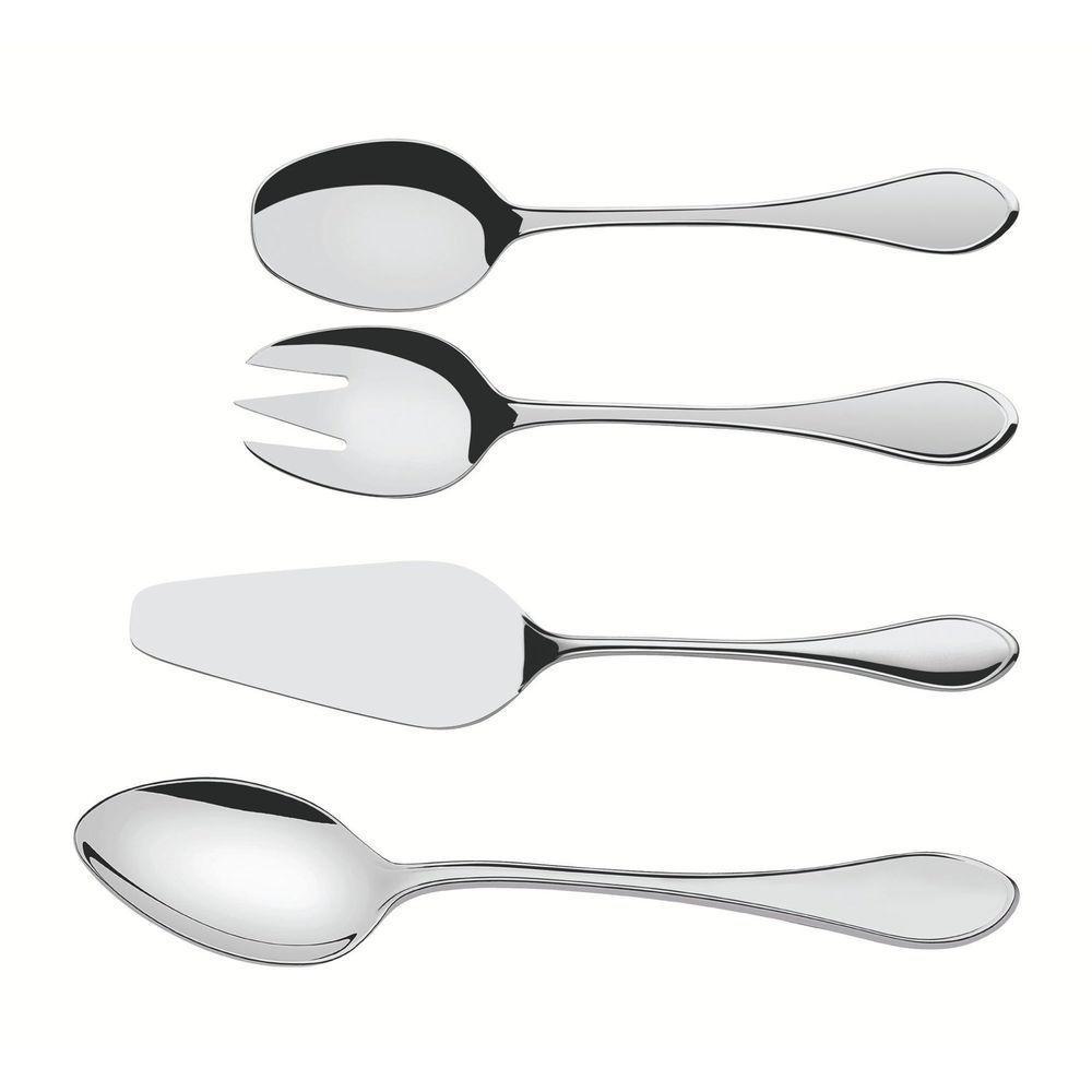 Jogo De Utensílios Tramontina Italy Em Aço Inox Acabamento Alto Brilho 4 Peças Tramontina - 1