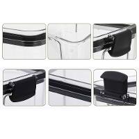 Pote Hermetico Tampa Vacuo Kit 2 Unidades Acrilico Transparente Veda Trava Cozinha - 3