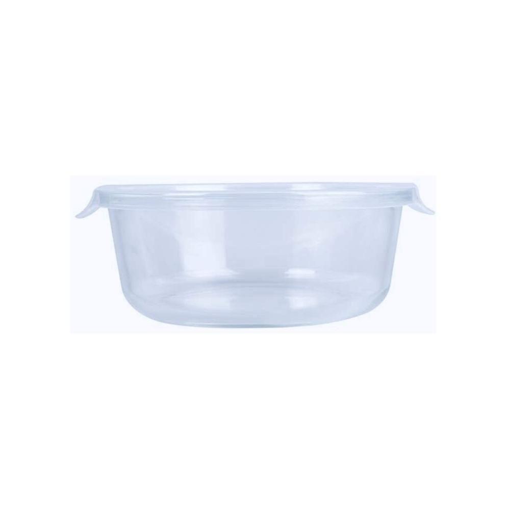 Kit 3 Potes Hermético Marmita De Vidro Redondo 620ml Mor - 6