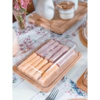 Kit Garrafa Térmica + Boleira + Queijeira + Porta Frios + Manteigueira + Açucareiro Bambu - 6