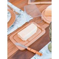 Kit Garrafa Térmica + Boleira + Queijeira + Porta Frios + Manteigueira + Açucareiro Bambu - 9