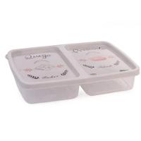 Pote Retangular Presunto E Queijo Com 2 Divisórias Plasútil - 1