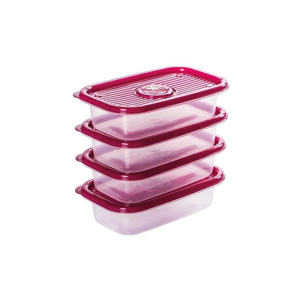Conjunto 4 Potes Pop Retangular - 1
