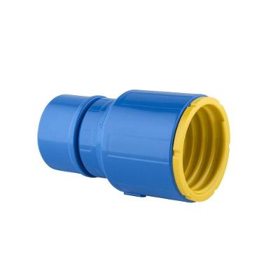 Conexão Cap Fêmea Engate Roscável 3" Pol. Azul Pvc