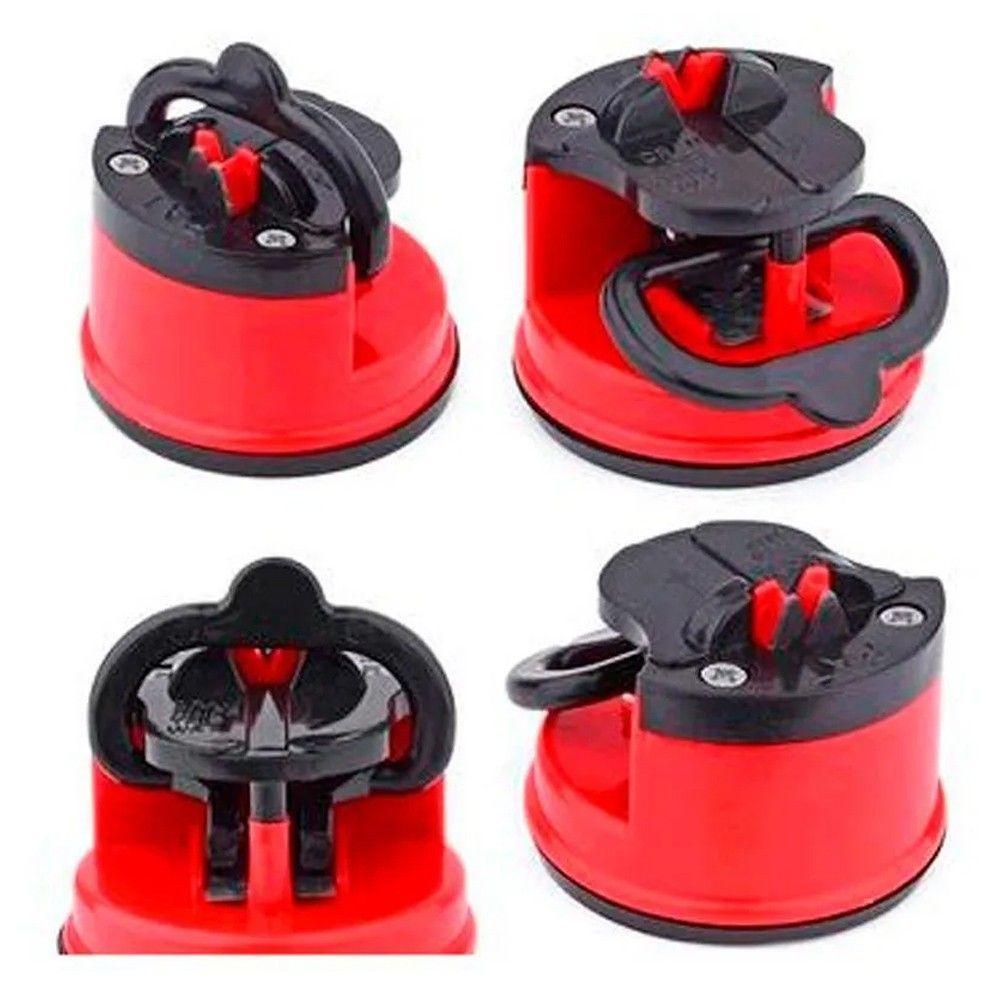 Afiador Amolador De Facas Tesoura Canivete Facão Com Ventosa - 4