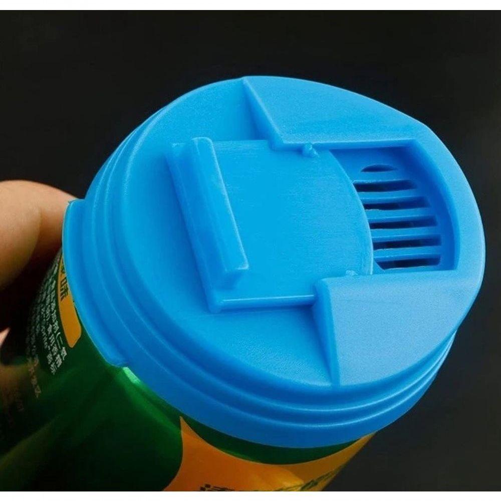 Tampa Protetora Lata Bebidas Vedação Pressão Plástico Reutilizável Praia Camping - 2