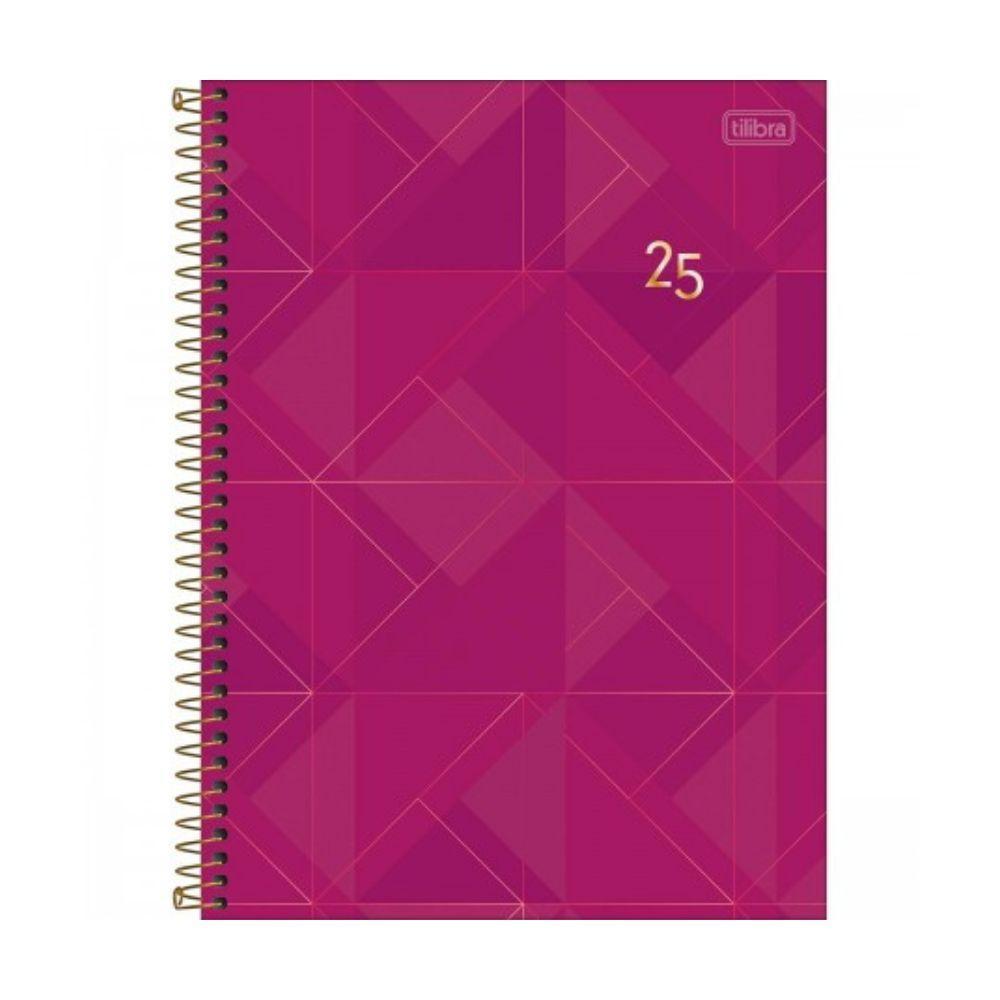 Agenda Executiva Espiral Diária 20 X 27,5cm Spot Feminina 2025 Roxa - 1