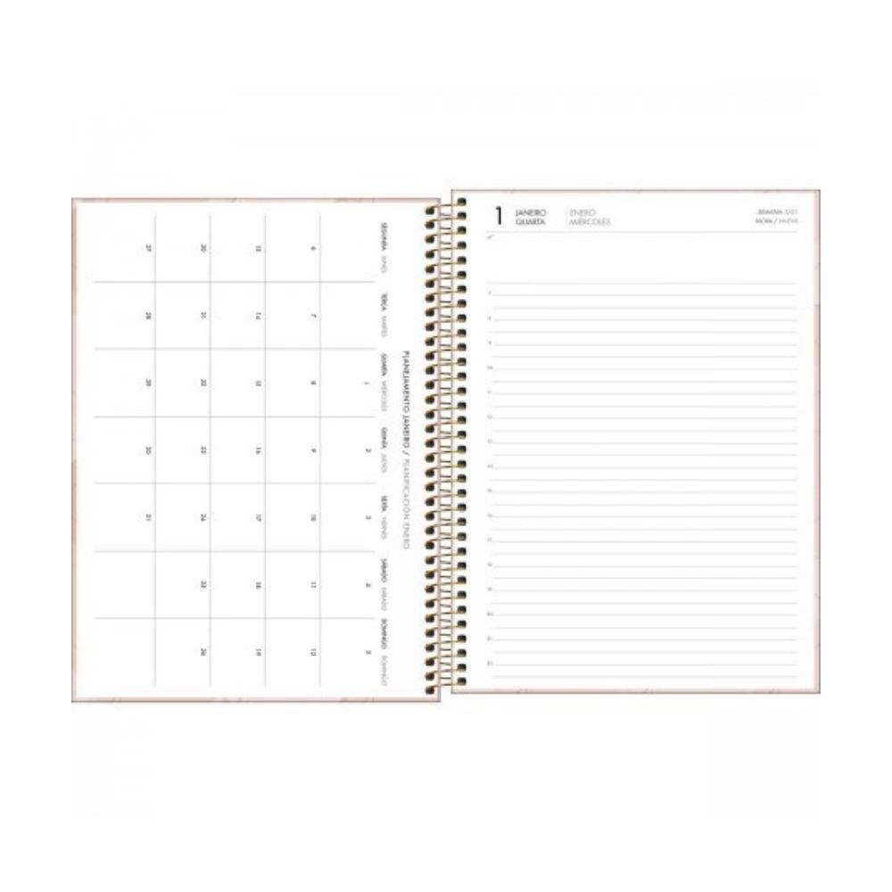Agenda Executiva Espiral Diária 20 X 27,5cm Spot Feminina 2025 Roxa - 2