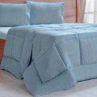 Edredom Prime Casal 3d Embossed 180x220cm Bruma Azul - 2