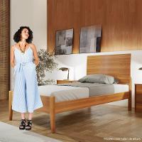 Cama Solteiro 90cm Amazone Amêndoa Mel Josandro Amêndoa Mel