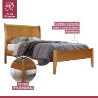 Cama Solteiro 90cm Classic Amendoa Mel Josandro Amendoa Mel