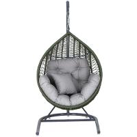 Balanço Gota Suspenso Corda Náutica Para área E Jardim Trama Verde Musgo - 1