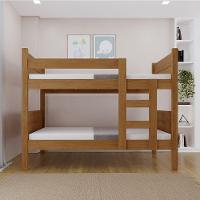 Beliche 100% Mdf Fortaleza - Duas Camas Solteiro Compacta E Moderna Amêndoa - 3