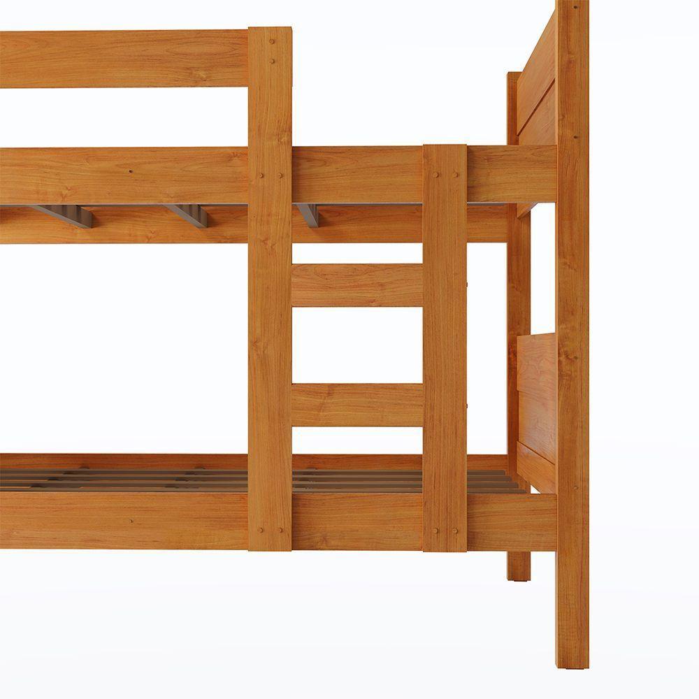 Beliche 100% Mdf Fortaleza - Duas Camas Solteiro Compacta E Moderna Nature Amadeirado - 2