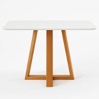 Mesa Jantar Luna Retangular Tampo Laqueado Vidro Luka Decor Off White - 2