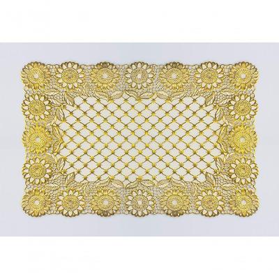 Jogo Americano Decorativo 45x30cm - Uzoo Servico Americano Decorativo 30x45cm Ouro Fl-1603