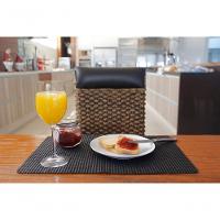 Jogo Americano Mesafix 45x30cm - Uzoo Servico Americano Mesafix 45x30cm Preto G02-24 - 2