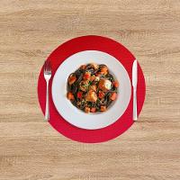 Jogo Americano Textilene Circle 38cm - Uzoo Servico Americano Textilene Circle 38cm Vermelho Stp210724 - 2