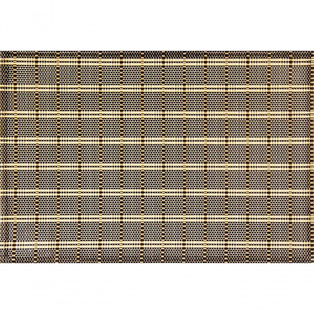 Jogo Americano Textilene Tropical Listrado 45x30cm - Uzoo Servico Americano Textilene Tropical 45x30cm Preto St613010 - 1