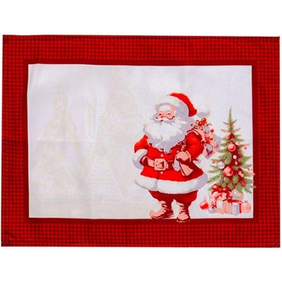 Jogo Americano 2 Pçs Facile Natalino 40x30cm Papai Noel