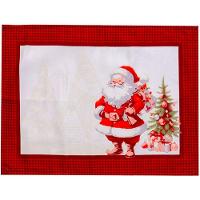 Jogo Americano 2 Pçs Facile Natalino 40x30cm Papai Noel - 1