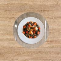 Jogo Americano Textilene Circle 38cm - Uzoo Servico Americano Textilene Circle 38cm Bege Stp21003 - 2