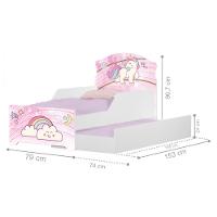 Mini Cama Infantil Com AuxiliarCom Colchões - 3