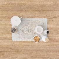 Jogo Americano Crochê Branco - 30x45cm - Uzoo Servico Americano Croche 30x45cm Branco Fl-1606 - 2