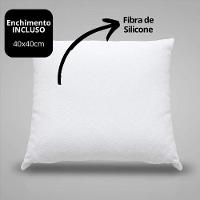 Almofada Decorativa Luxo Garden Felpudo Com Enchimento 42x42cm - Jolitex - 6