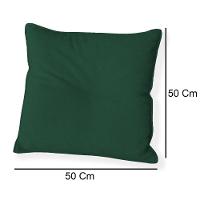 Kit 2 Capas Para Almofada Quadrada Veludo 50x50cm - 7 Decor Verde Escuro - 4