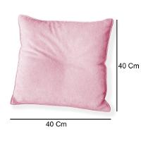 Capa Para Almofada Quadrada Veludo 40x40cm - 7 Decor Rosa - 4