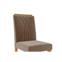 Cadeira Sala De Jantar Nicole Kit 2 Un Savana-nature-suede Nude Bege - Cimol