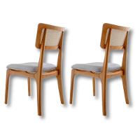Conjunto 2 Cadeiras De Madeira Viena Luna/cinamomo Imbuia - 3