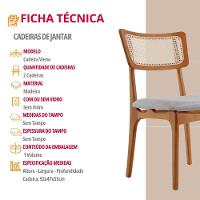 Conjunto 2 Cadeiras De Madeira Viena Luna/cinamomo Imbuia - 5