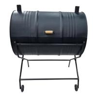 Churrasqueira Bafo Tambor C/ Grelha + Suporte 200lt 200l Preto - 1