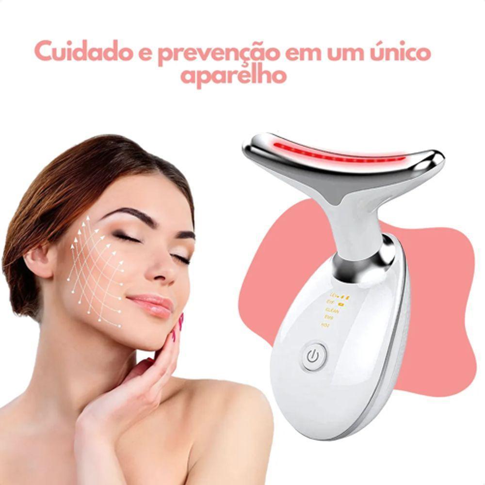 Massageador Facial Eletrico Pescoço Led Lift Fototerapia Ant - 6