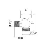 Registro De Esfera Para Máquina De Lavar Lorenzetti 1120 C12 - 2
