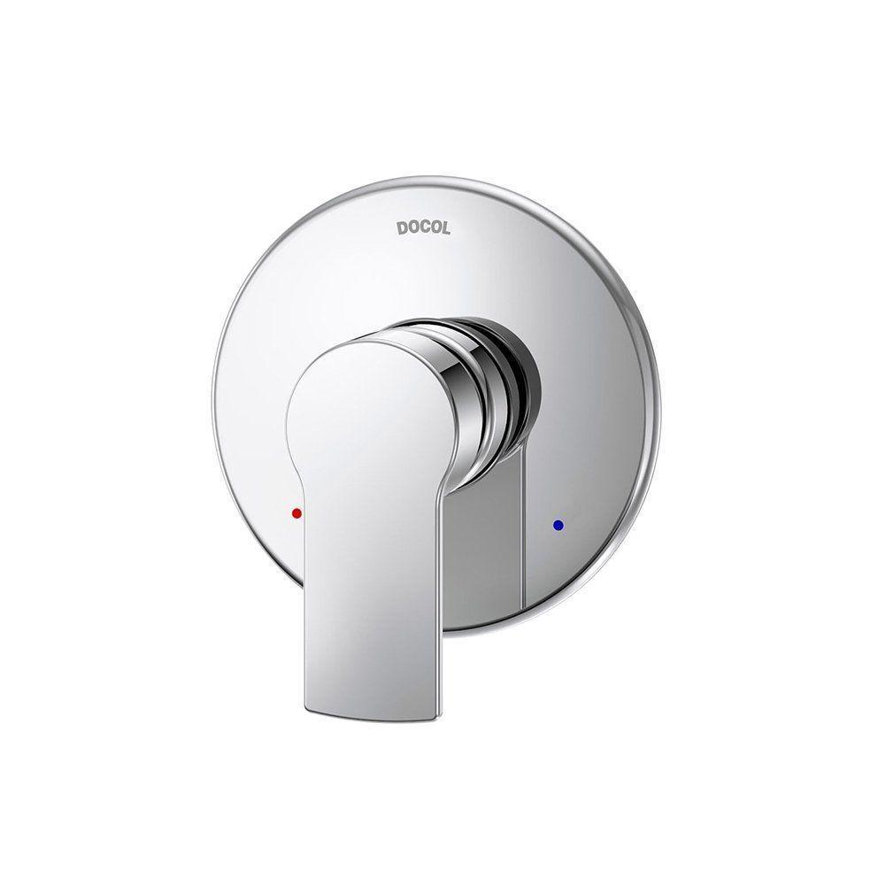 Acabamento Monocomando Para Chuveiro E Ducha Higiênica Docol Argon 90008483006 Cromado - 1