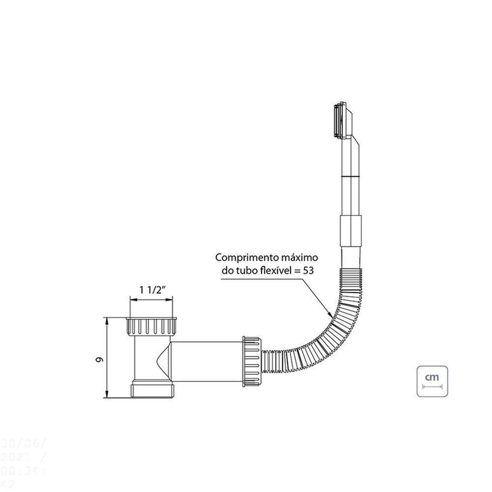 Conexão Flexível Para Escape E Triturador Tramontina Em Polipropileno Tramontina - 2
