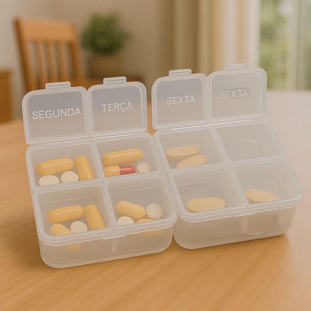 Porta Cápsulas Integralmédica 8 Compartimentos Organizador Diário De Suplementos - 6