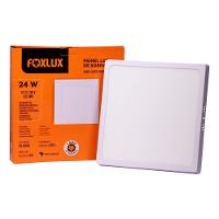 Kit 2 Painel Led 29,5x29,5 Quadrado Branco Sobrepor 24w 4000k Foxlux - 3