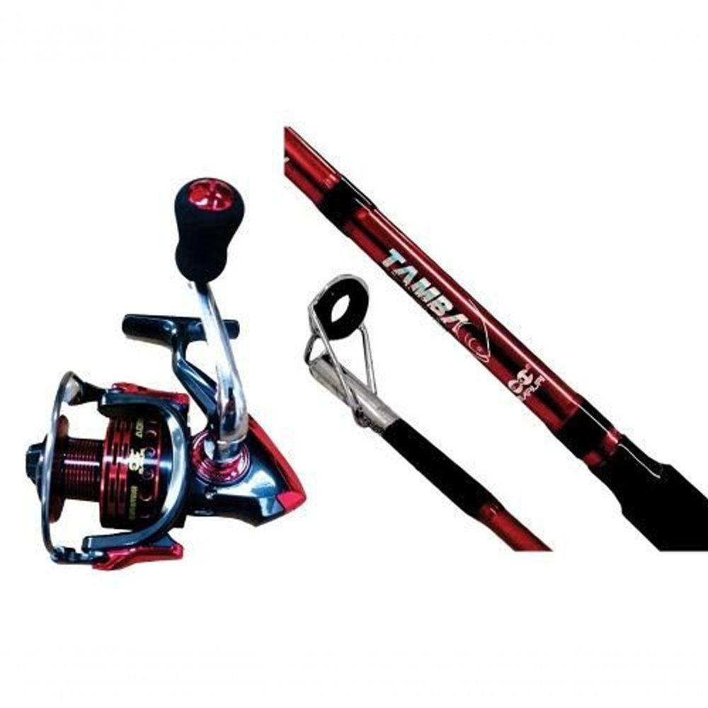 Vara Tamba Maruri 2,40mts 80lbs C/ Molinete Adrena 4000 - 1