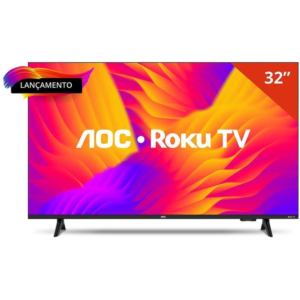 Smart TV AOC LED 32 DLED Wi-Fi Roku TV Quad Core 32S5155/78G - 3