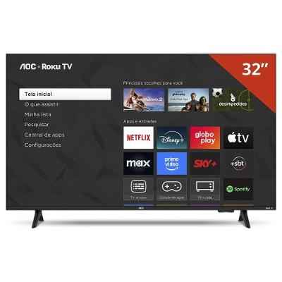 Smart TV AOC LED 32 DLED Wi-Fi Roku TV Quad Core 32S5155/78G
