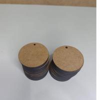 50 Mini Disco Mdf Cru 5cm C-1 Furo Chaveiros-biscuit-boneco - 2