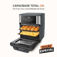 Fritadeira Air Fryer Forno Oven 12L Mondial Cinza/inox 2000W AFON-12L-GI 220V - 3