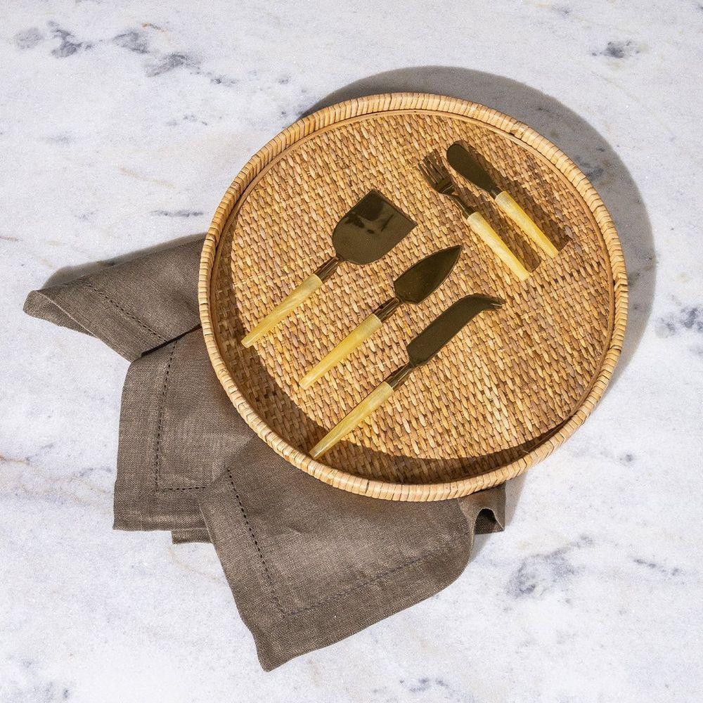 Bandeja Copa E Cia Rattan Circular 35 Cm ø - 3